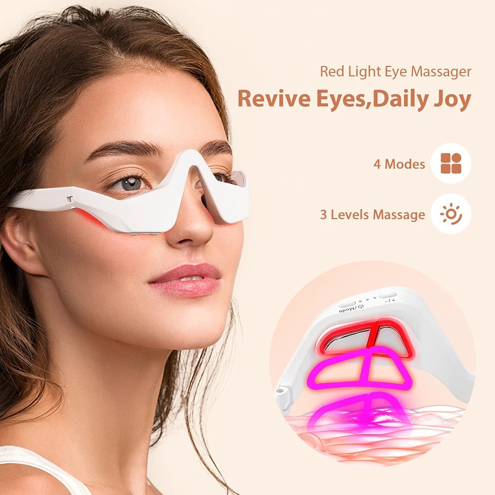 🖐️Eye Massager With Red Light For Under Eye Swelling And Fine Lines