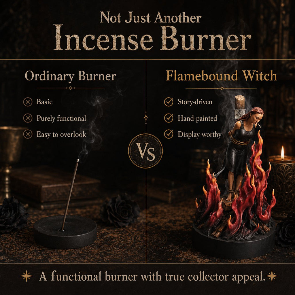🔥 Flamebound Witch Incense Burner