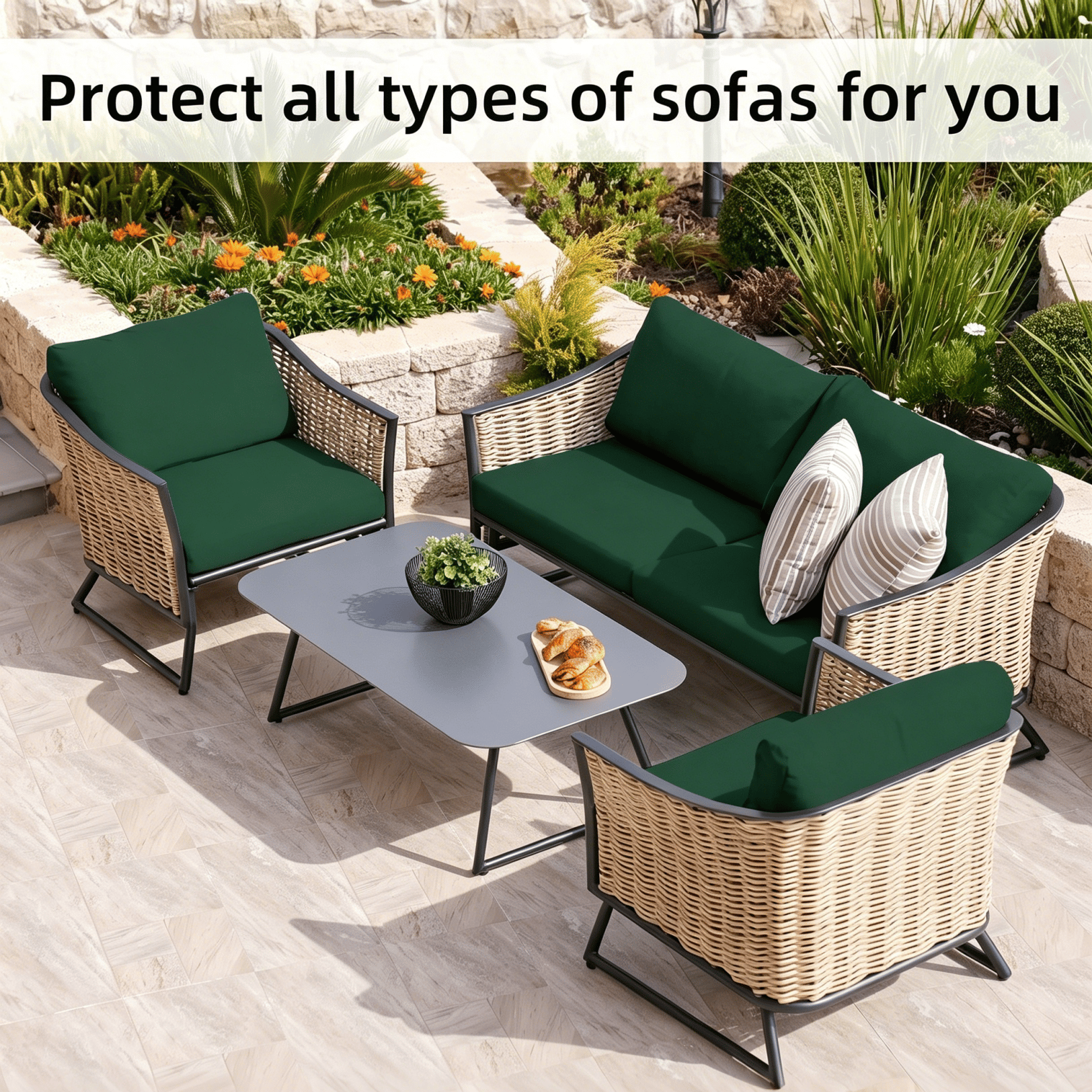 🪑 Stretch Sofa Cushion Covers Set (4 / 8 / 12 PCS)