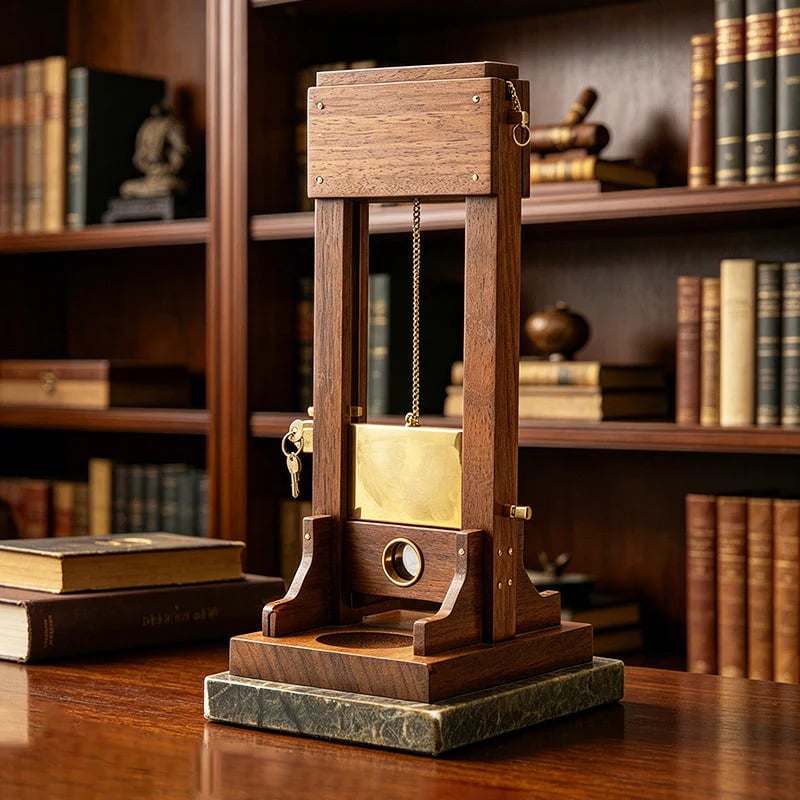 Luxury Desktop Cigar Cutter | Unique Guillotine Style Trimmer