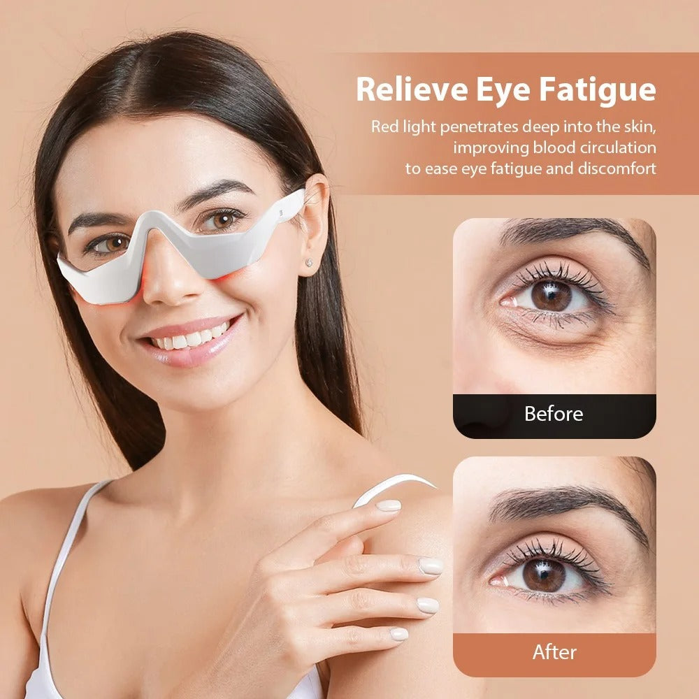 🖐️Eye Massager With Red Light For Under Eye Swelling And Fine Lines