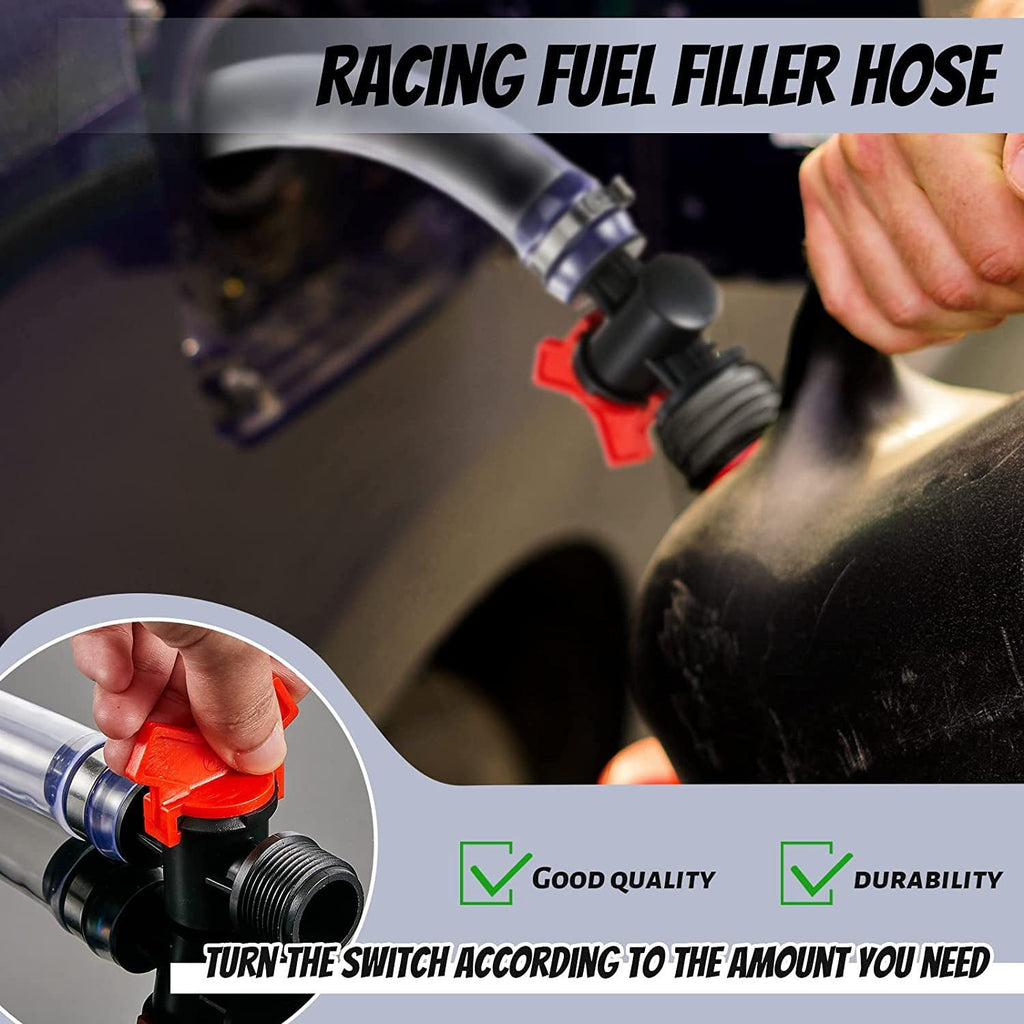 ⛽ High-Flow Trigger Fuel Hose: Spill-Proof Fast-Fill System