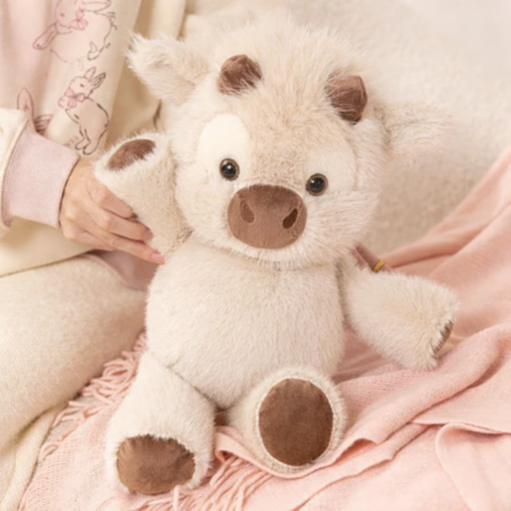 Double-sided cute cow plush toy