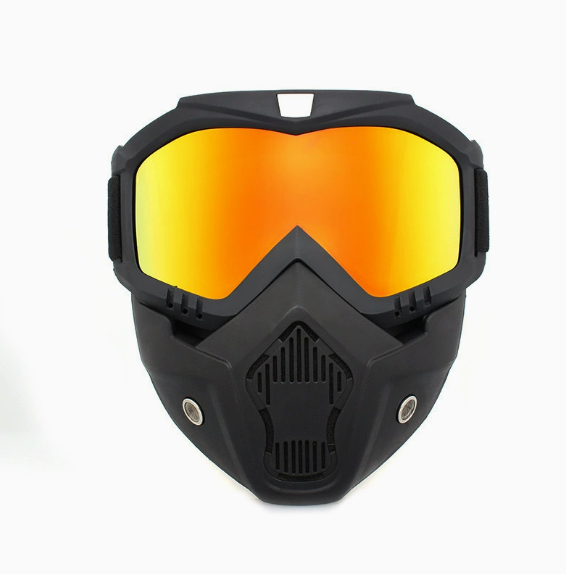 🤿Multi-Functional Protective Face Mask - Auto-Darkening Welding Goggles, Anti-Fog Skiing Shield & Dustproof Yard Work Gear - All-Terrain Safety Mask