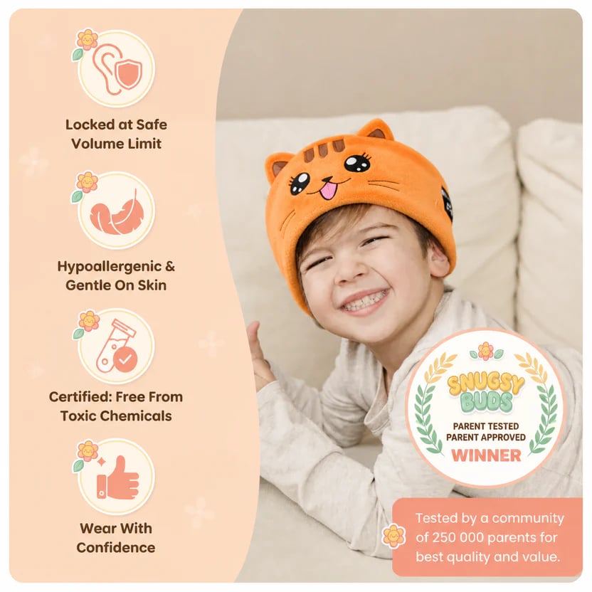 🔥LAST DAY 49% OFF -🎧 Kids’ Animal Bluetooth Sleep Headband Headphones