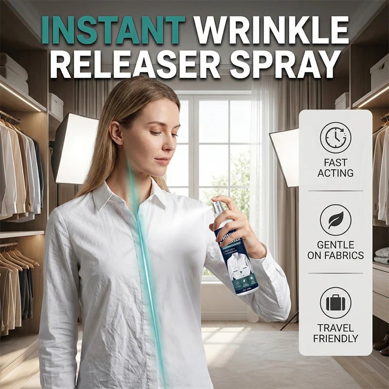 👔✨ Instant wrinkle release – no iron, travel-ready, static-free & fresh