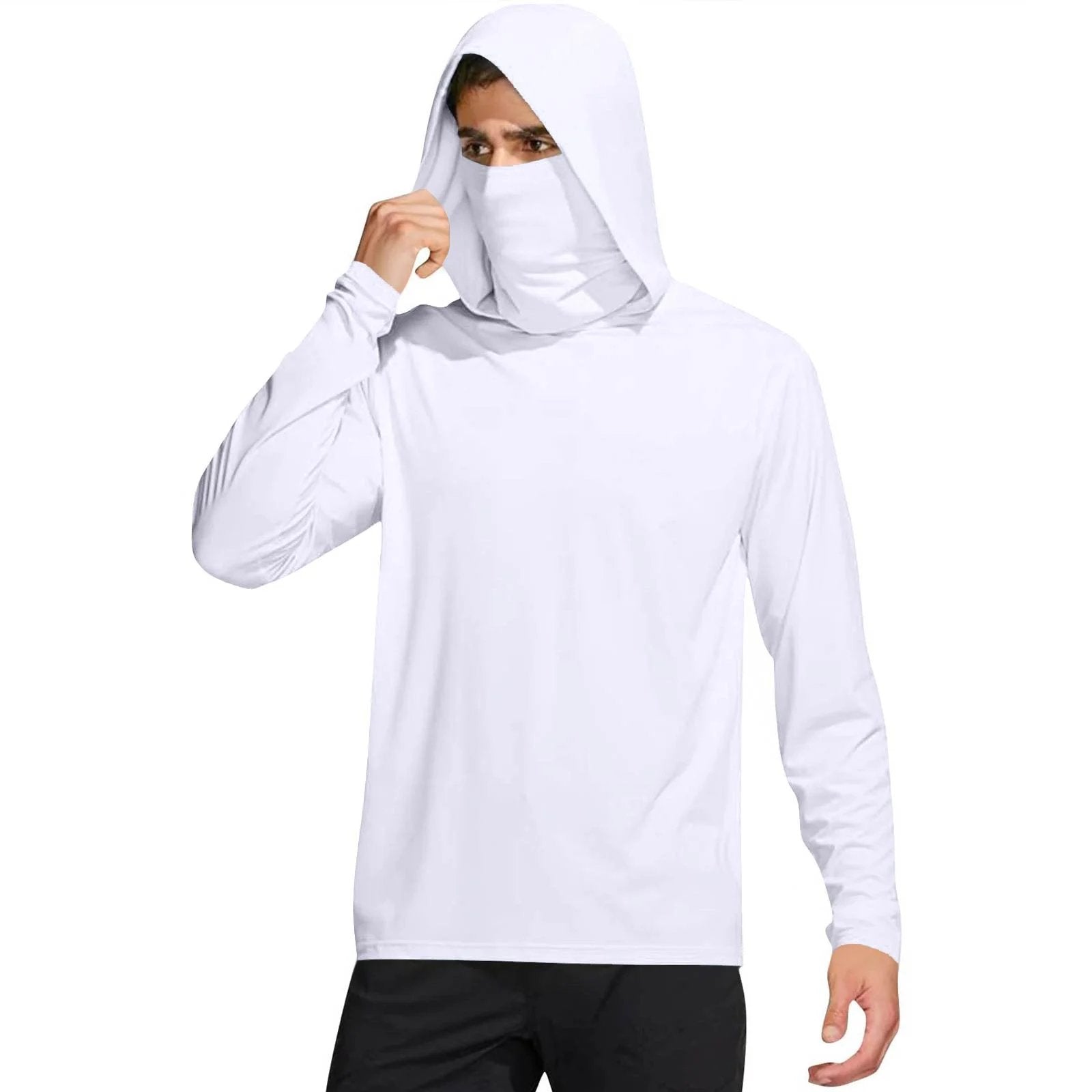 UPF 50+ Fishing Hoodie with Face Cover