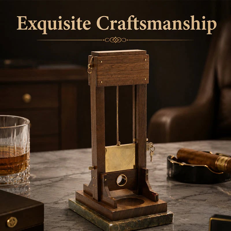 Luxury Desktop Cigar Cutter | Unique Guillotine Style Trimmer