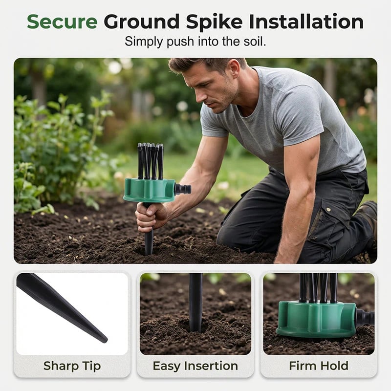 360° Coverage Precision Garden Irrigation Sprinkler
