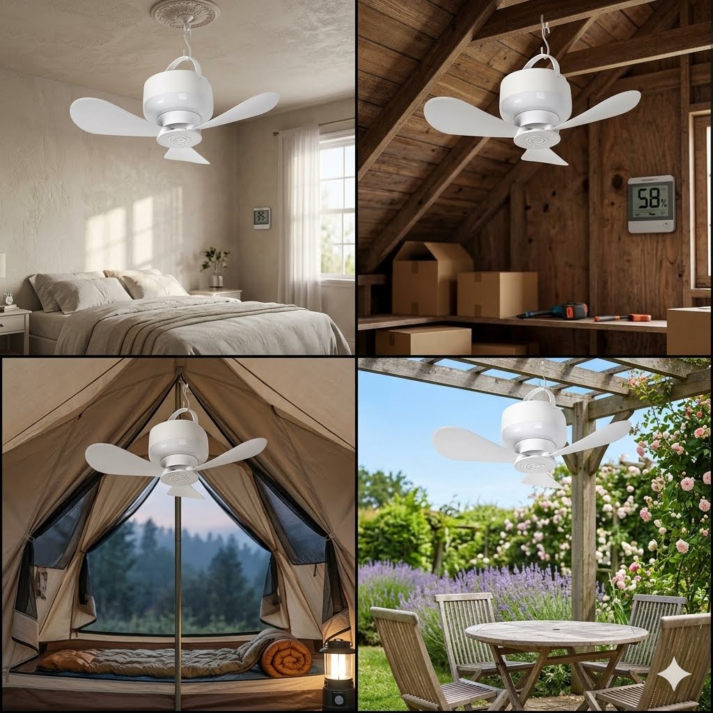 Portable Camping Light – Rechargeable and Hangable for Outdoor Use