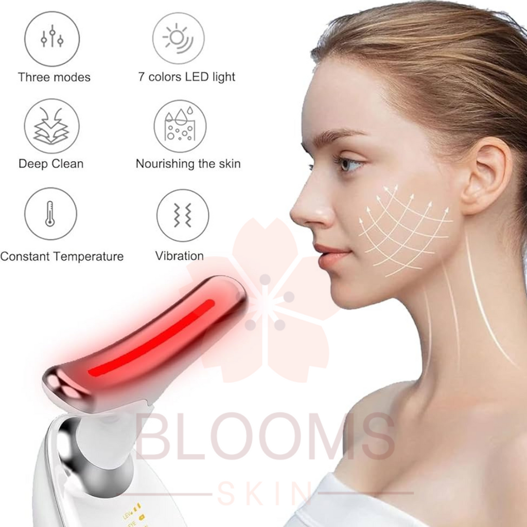 EMS Thermal Neck Lifting And Tighten Massager Electric Microcurrent Wrinkle Remover