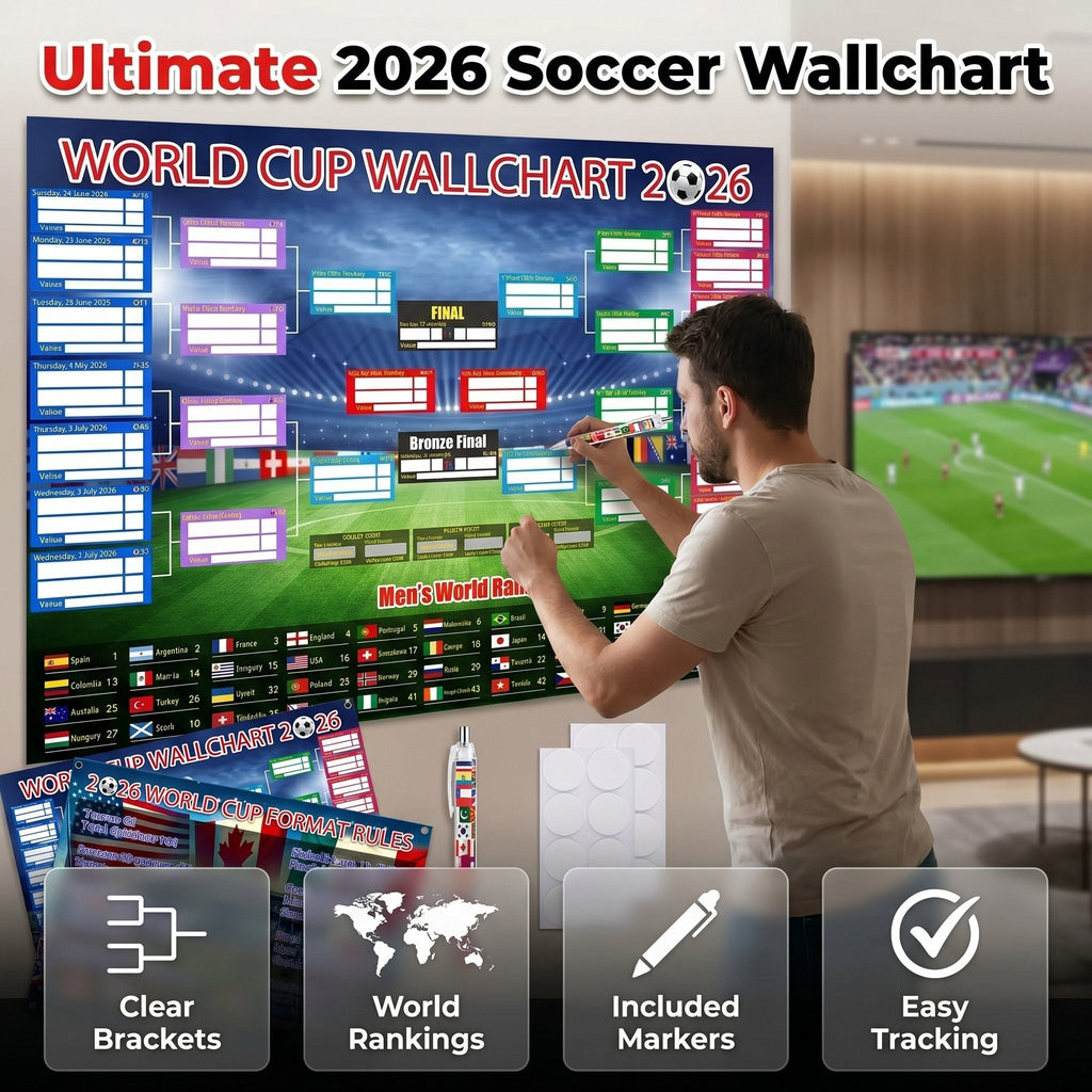 🗓️ ⚽ 2026 World Cup Poster Set – Don't Miss a Match!