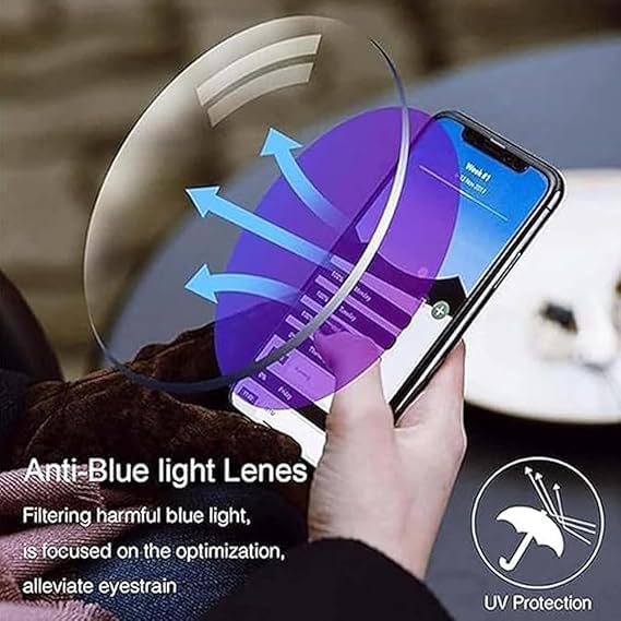 Anti-Blue Light Progressive Reading Glasses – Lightweight Multifocal Eyewear for Men & Women