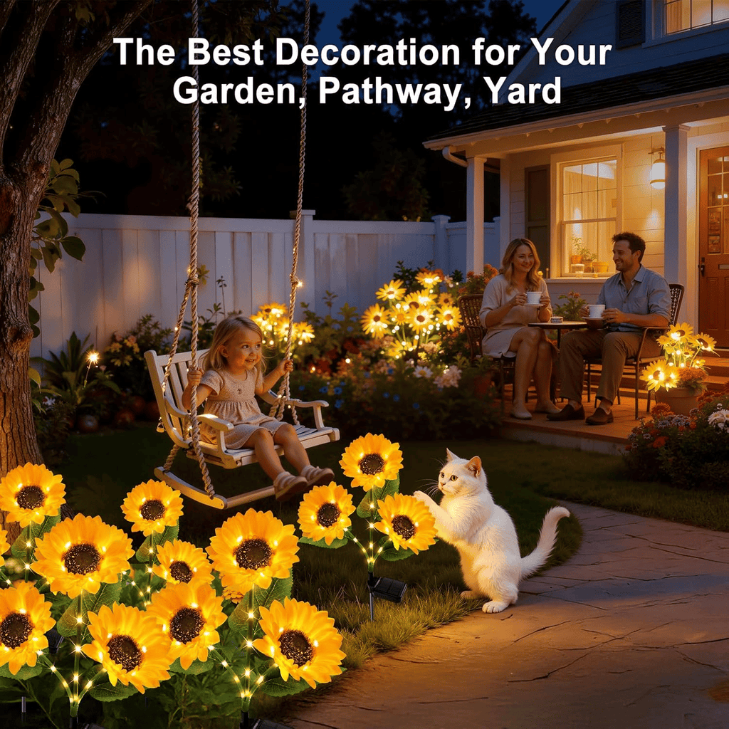 🌻 49% OFF🔥Solar Sunflower Garden Lights: Illuminate Your Outdoors with Sun-Kissed Charm