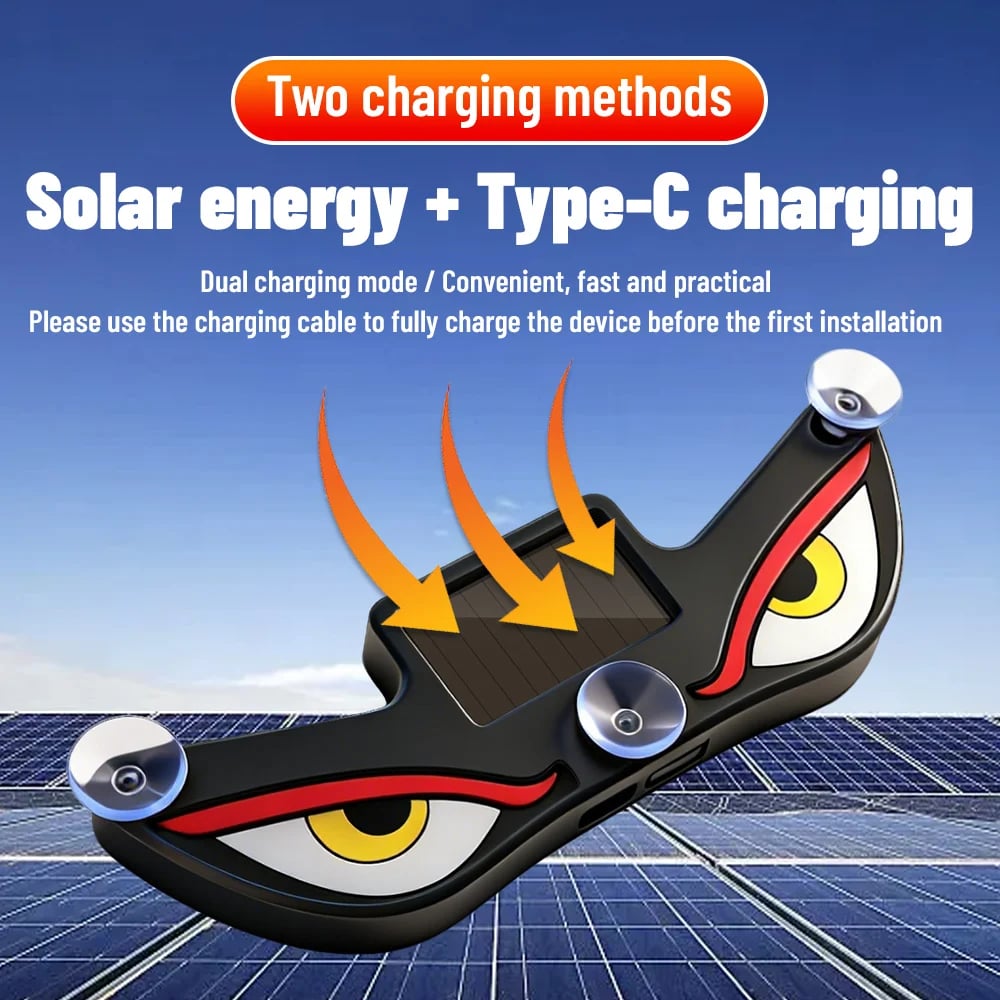 🔥Last Day 50% OFF - 😈👁️Solar Demon Eye LED Car Window Light