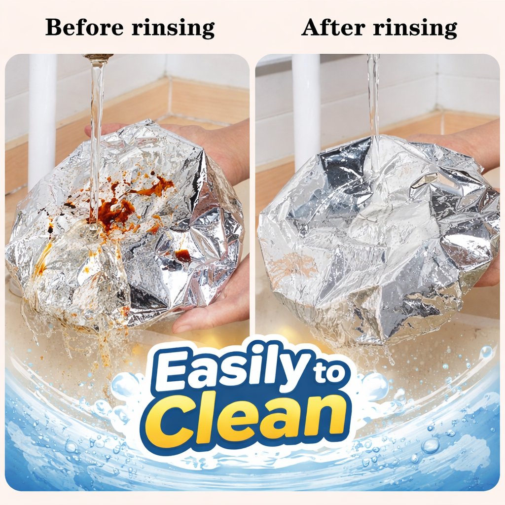 🍳Aluminum Foil Heat Shield Covers – No Plastic, Heat-Resistant, Reusable