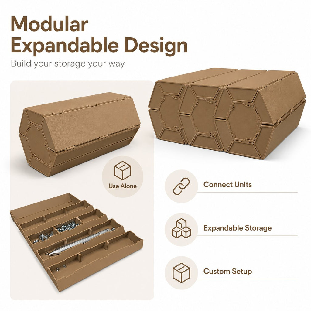 3D-Printed Modular Storage Box
