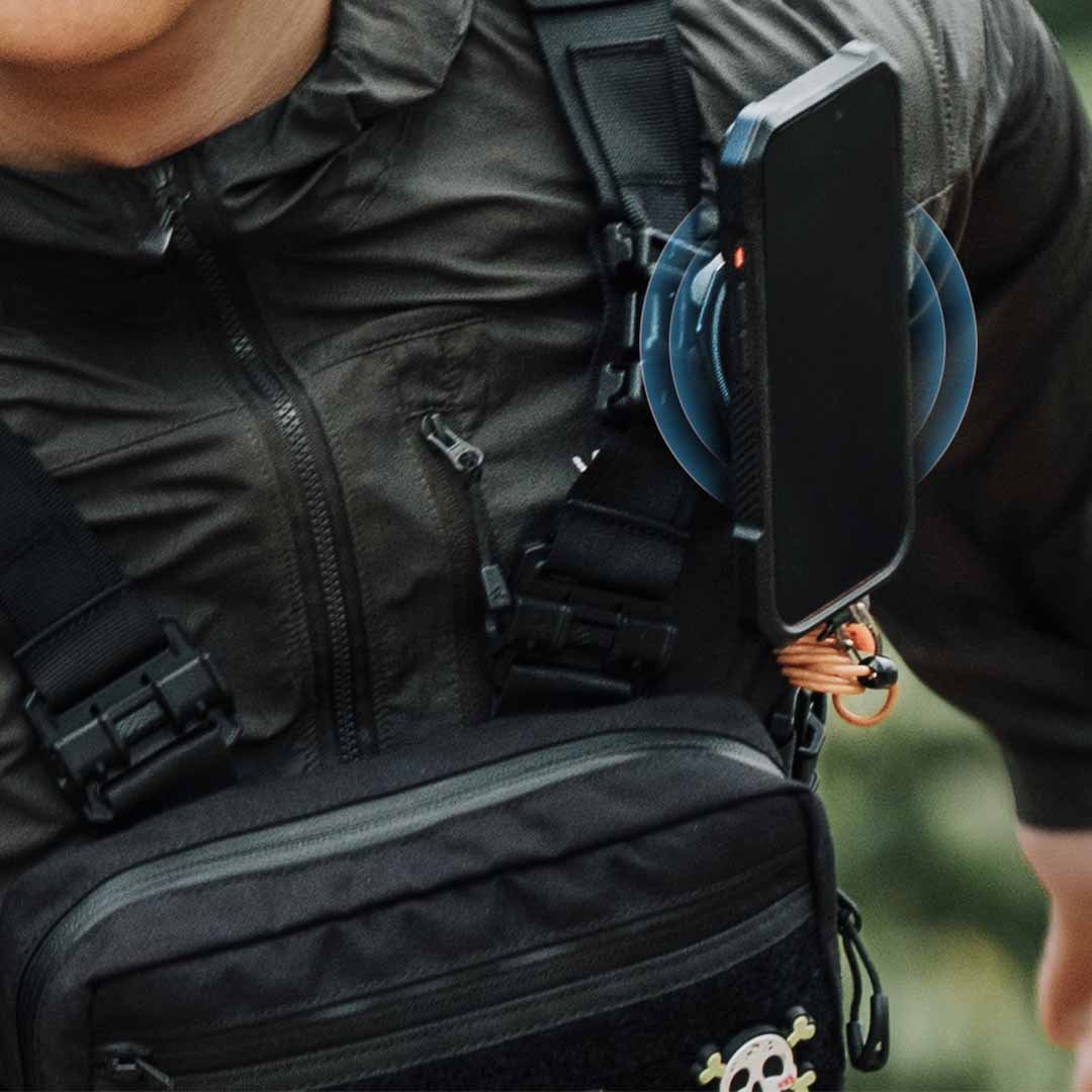 Quick-Release Magnetic Phone Mount for Straps