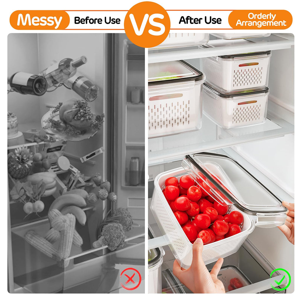 4-in-1 Produce Storage Containers (3-Pack Set)