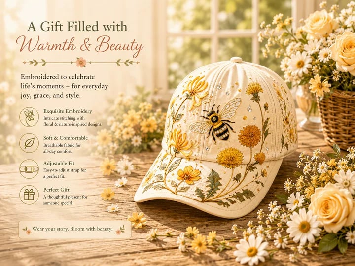 🔥Last Day 49% OFF 🌸🌿 Garden Morning Cap (✨2026 Limited Edition)