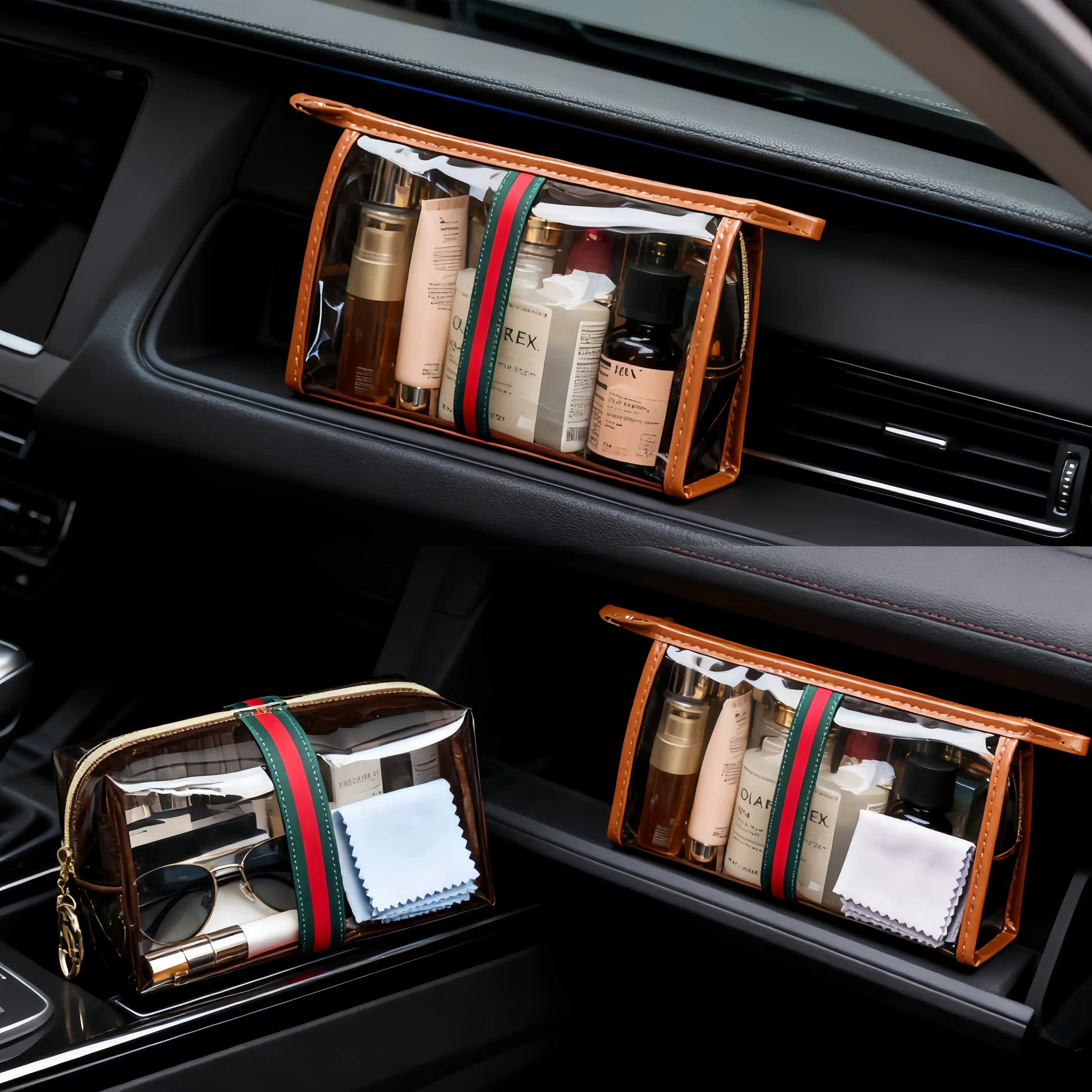 💕Hot sale 49% OFF💖✨ 3PCS New Retro Vintage Vanity Bag, Large Capacity Makeup Organizer for Women