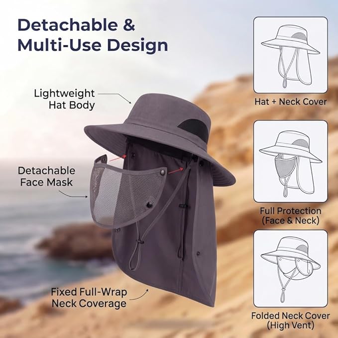 🔥Father's DAY 49% OFF🎣- Unisex Adventure Shield - Extreme UV Protection for All Terrains