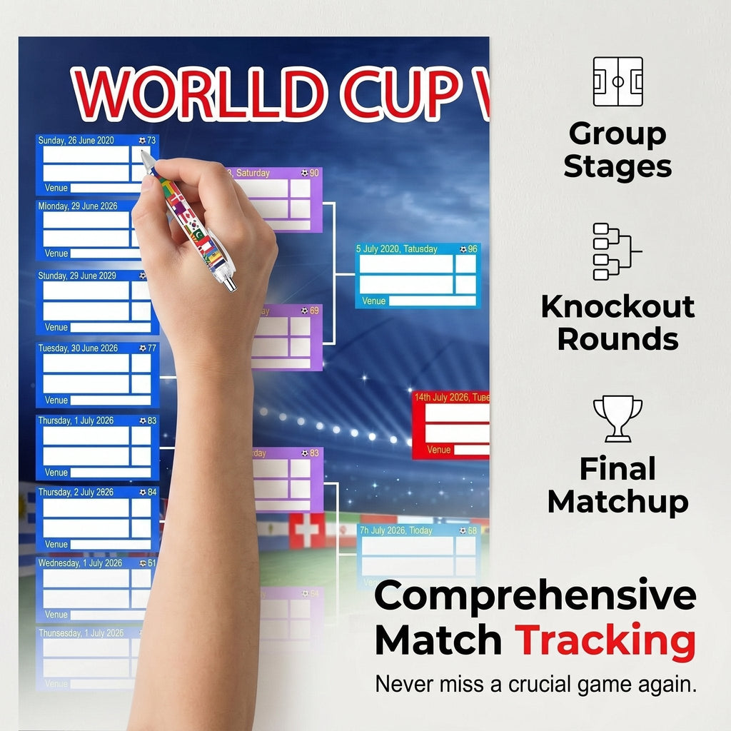 🗓️ ⚽ 2026 World Cup Poster Set – Don't Miss a Match!