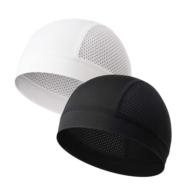 🧢 2 Pack Breathable Skull Cap for Men | Lightweight Sweat-Wicking Head Wrap & Helmet Liner for Cycling, Running & Motorcycling