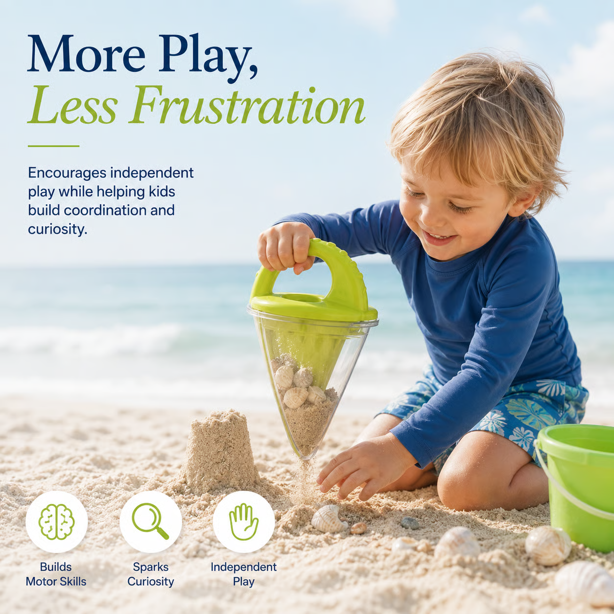 🏖️Spilling Funnel Sand and Water Mixing Toy