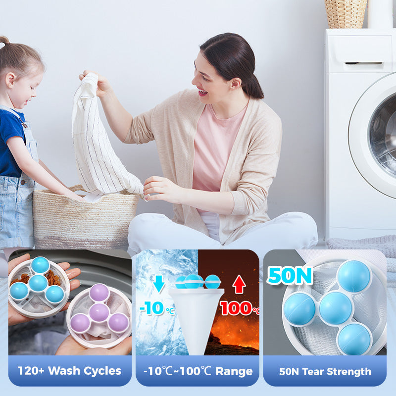 🥳2026 HOT SALE🥳💞50K+ SOLD!🧺🧼Floating Lint Mesh Bag – Catches hair & lint, reusable, protects washing machine & drain. 🚿✨