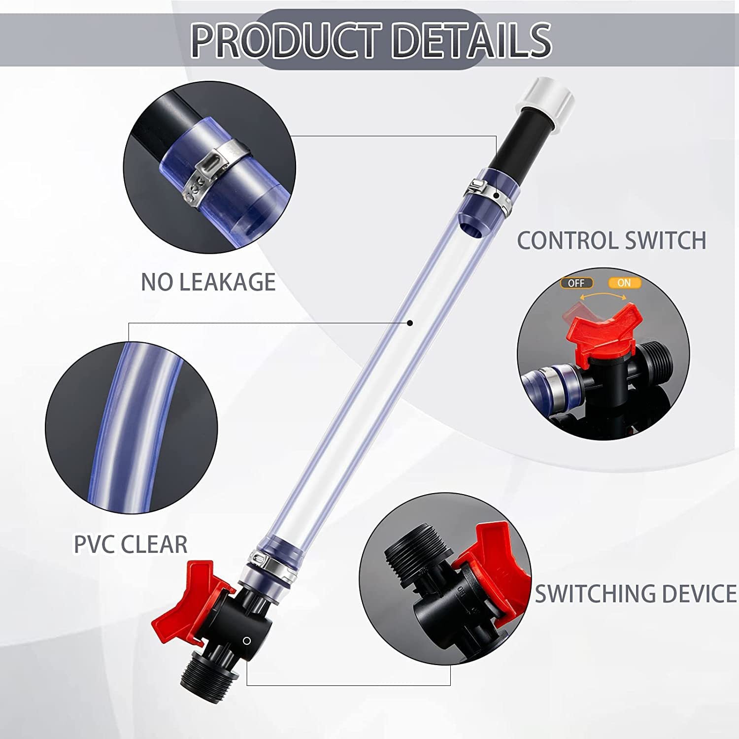 ⛽ High-Flow Trigger Fuel Hose: Spill-Proof Fast-Fill System