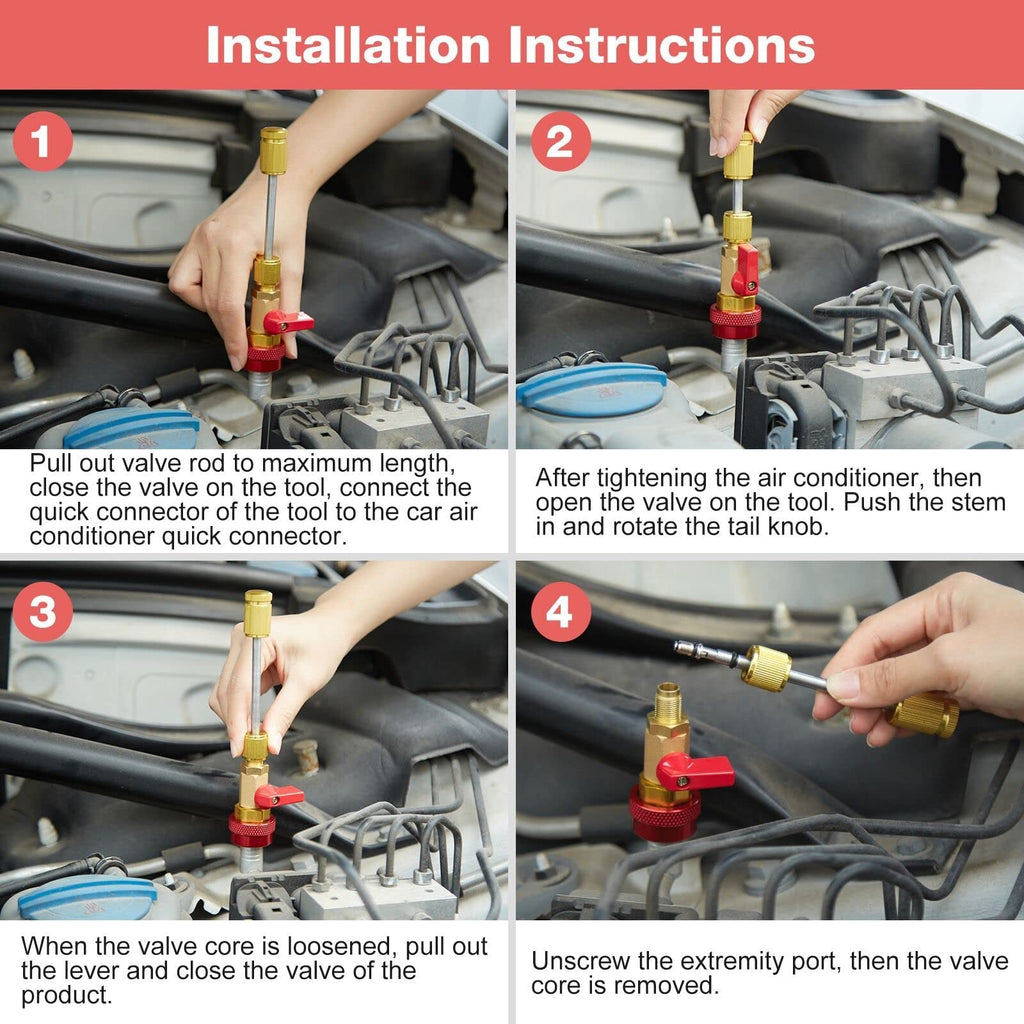 🚗💨Auto AC Valve Core Remover Installer Tool