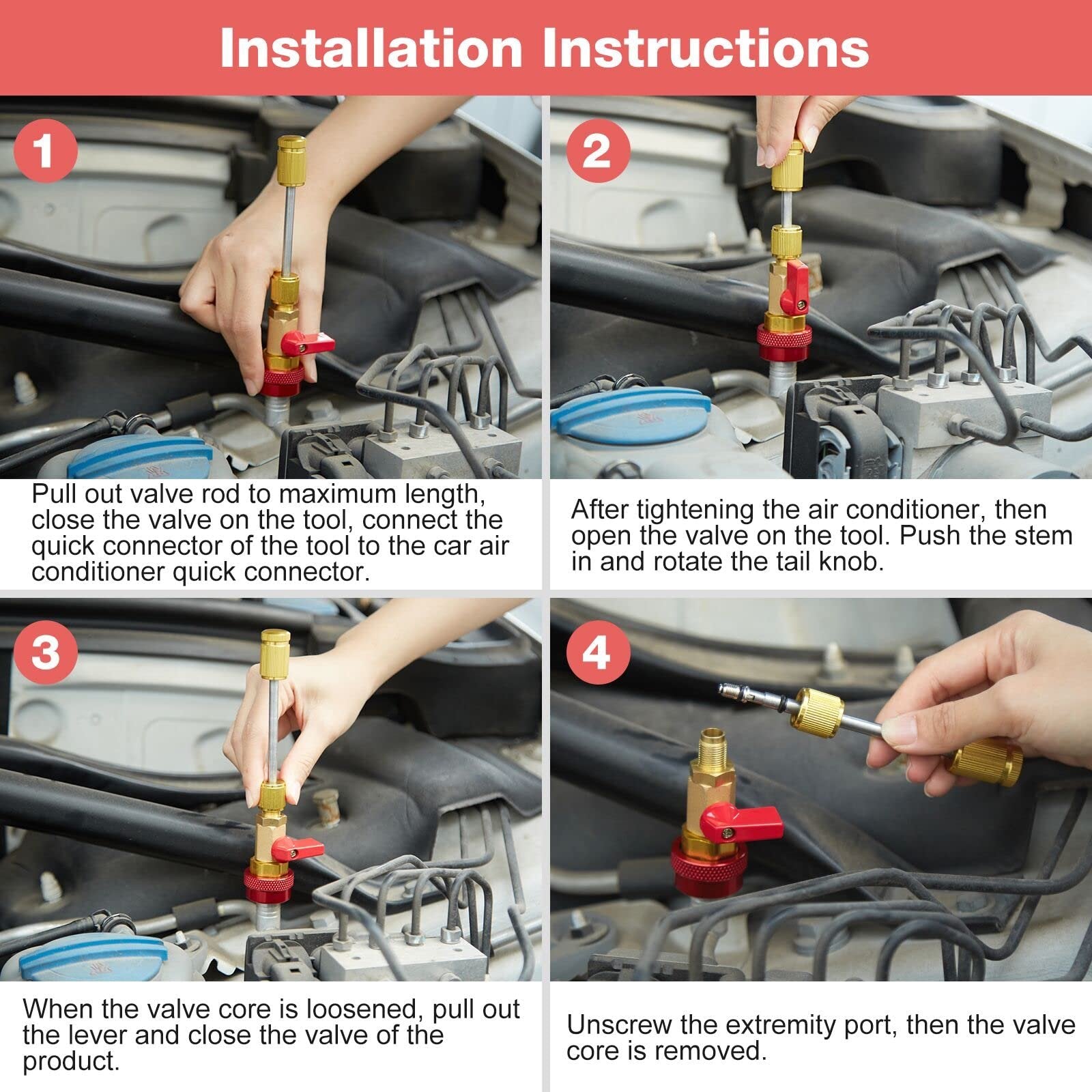 🚗💨Auto AC Valve Core Remover Installer Tool