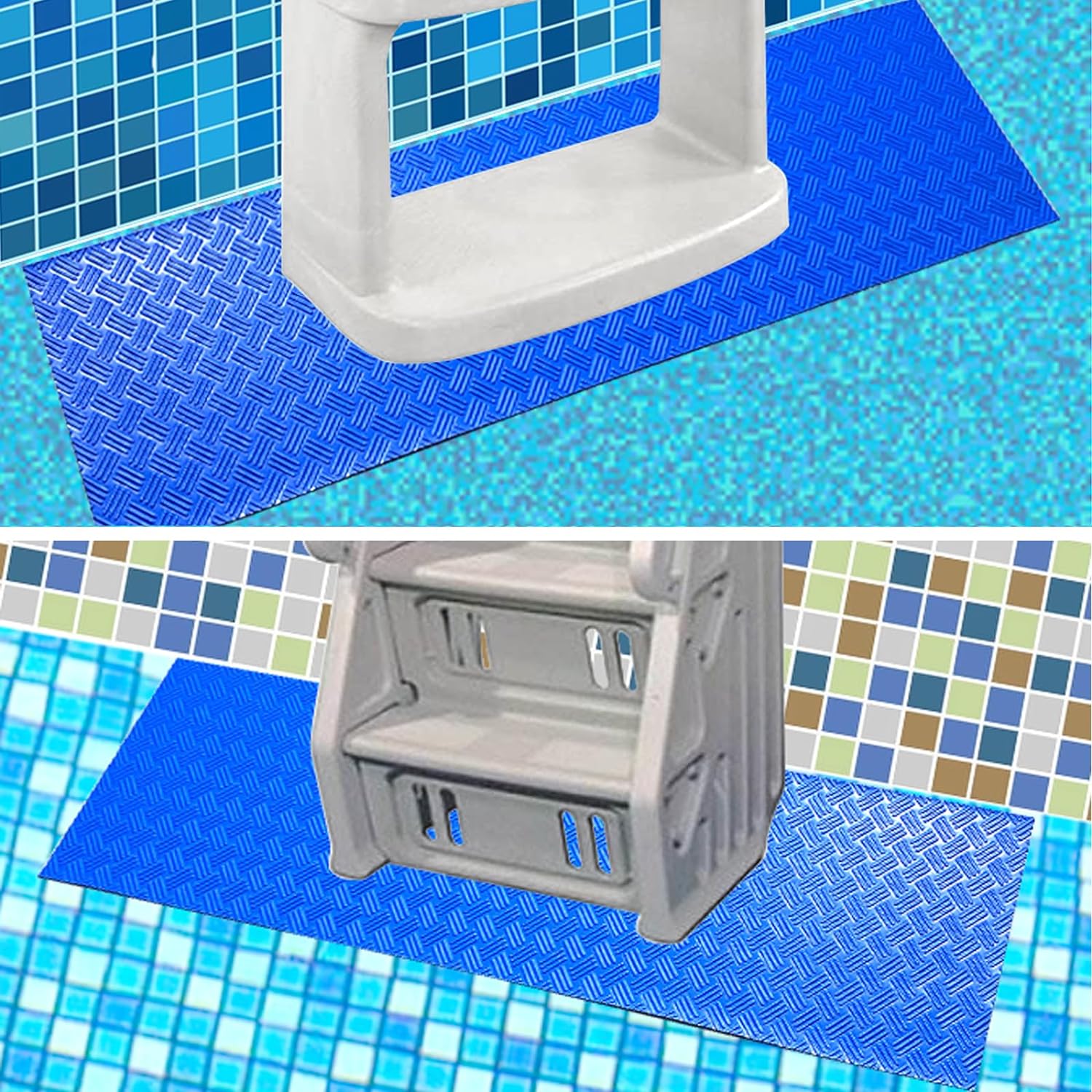 Swimming Pool Ladder Mat,Swimming Pool Step Mat with Non-Slip Texture