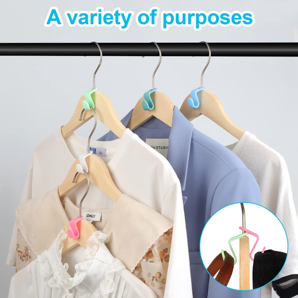 100PCS Space Saving Hanger Connector Hooks