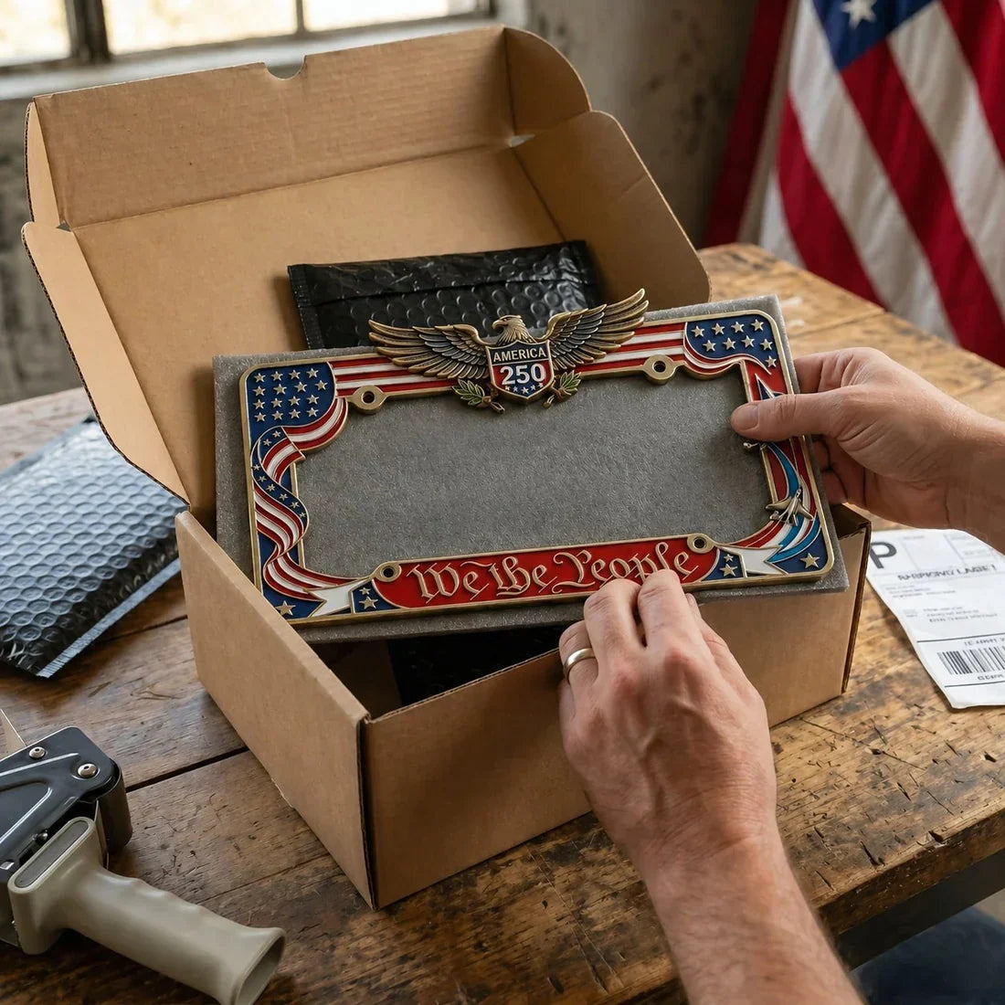 🔥LAST DAY 49% OFF-🦅250th Anniversary Commemorative License Plate Frame