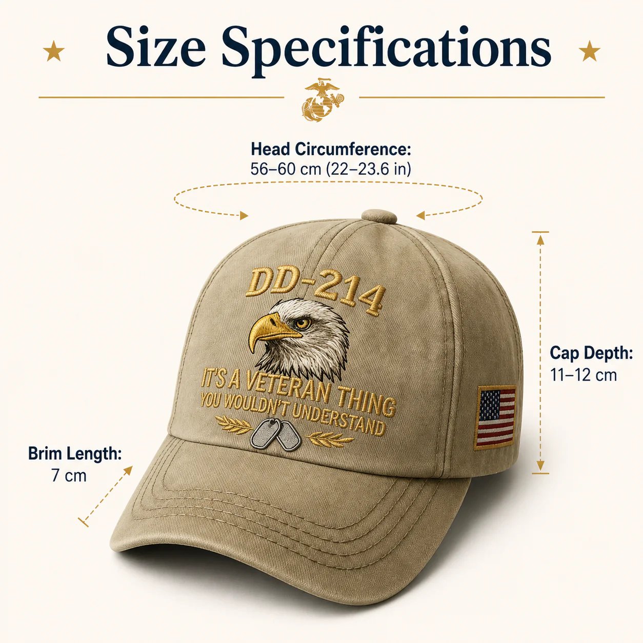 DD-214 Veteran 3D Embroidered Cap - “IT'S A VETERAN THING YOU WOULDN'T UNDERSTAND”