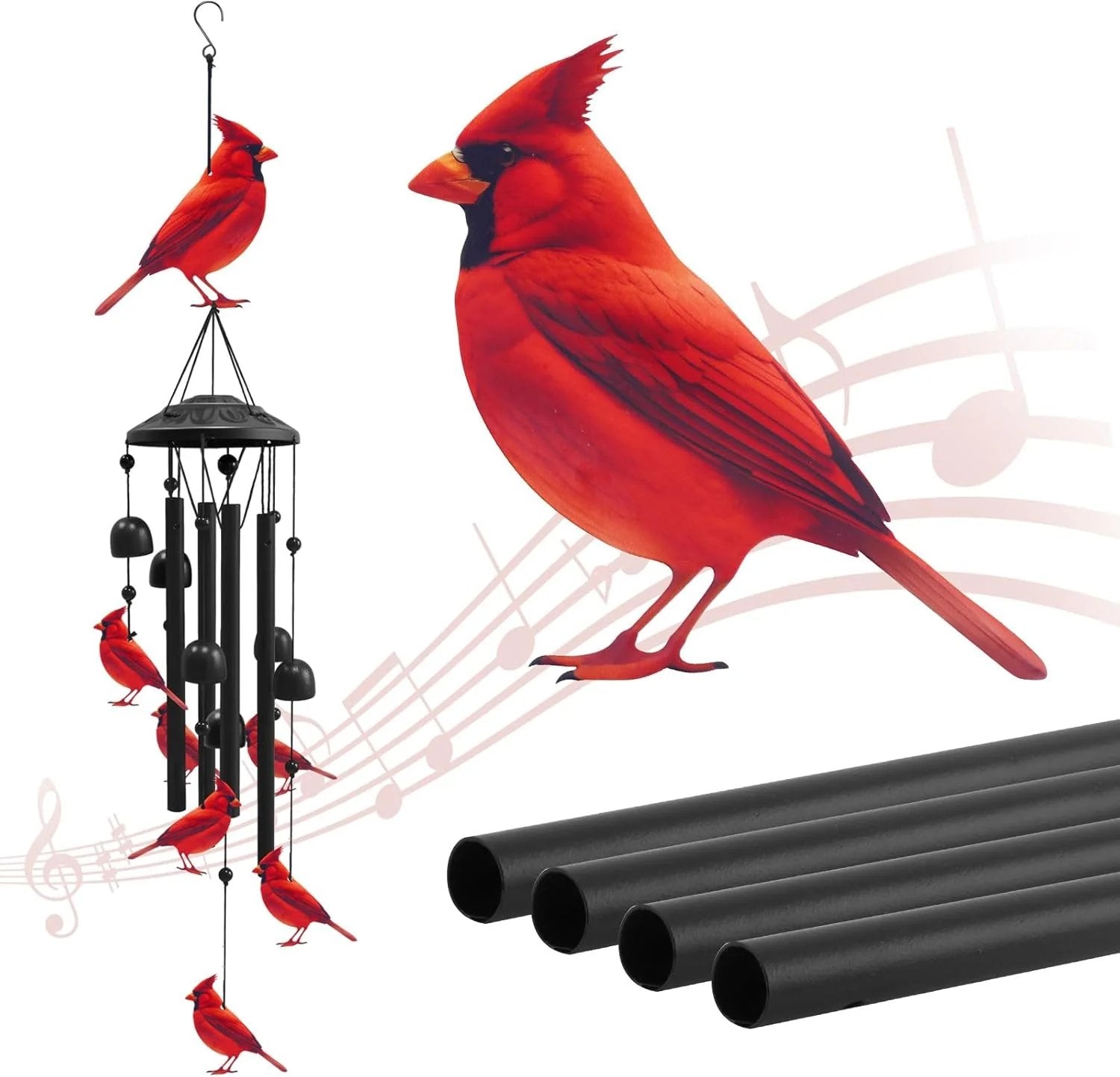 🔥Juneteenth 49% OFF-🐦Vintage Colorful Hummingbird Wind Chime with Metal Tubes and Bells