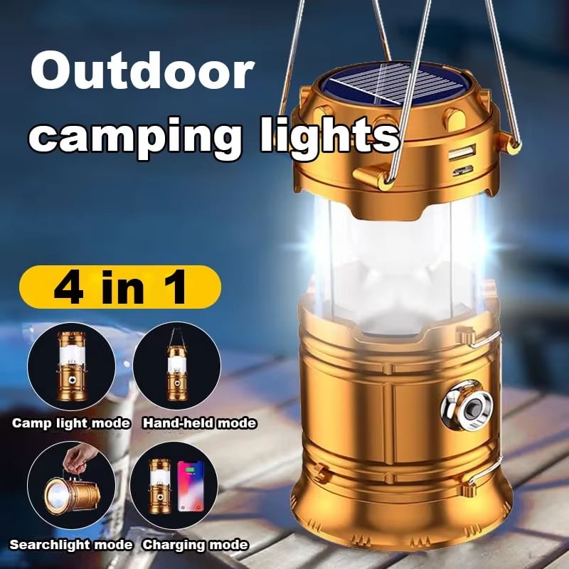 Solar Multifunctional Handheld Camping Lamp