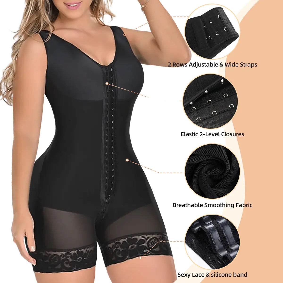 Bestselling Tummy Control Butt Lifter Shapewear with Hook Closure
