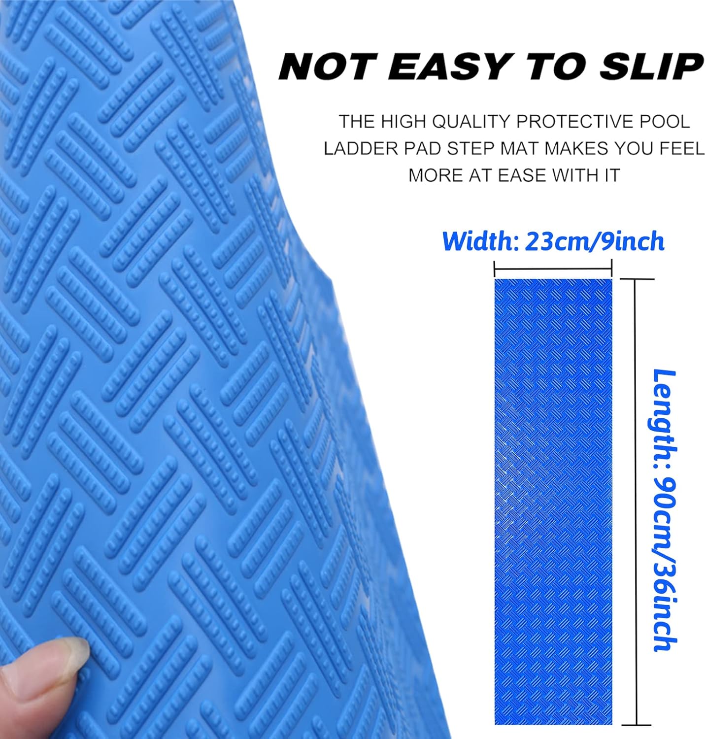 Swimming Pool Ladder Mat,Swimming Pool Step Mat with Non-Slip Texture