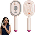 💆‍♀️💧 Steam Massage Spray Comb – 3-in-1 Nano-Mist Hydration, Vibrating Scalp Massage & Anti-Static Detangling Brush