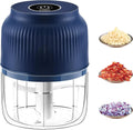 Electric Mini Food Chopper-300ml, 4-Blade Electric Processor