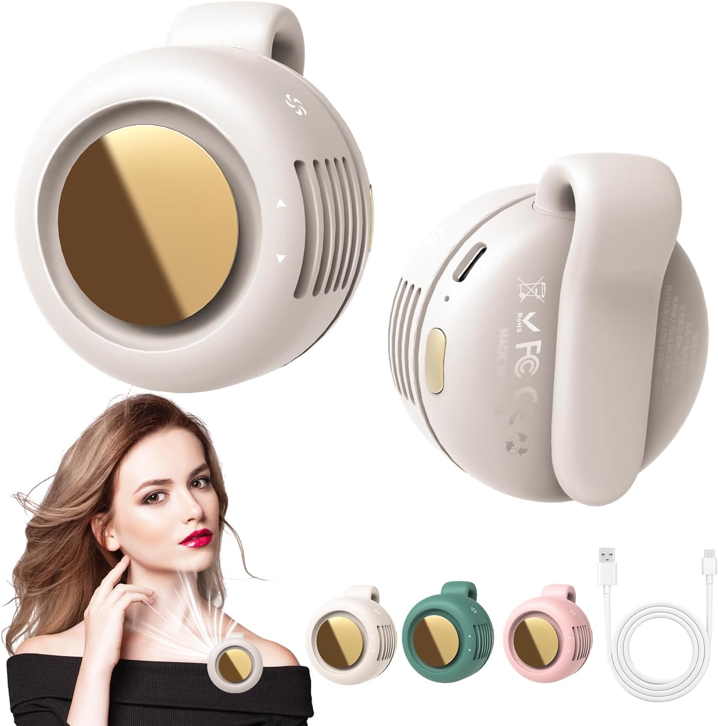 🎁Portable Clip-On Fan – 360° Adjustable