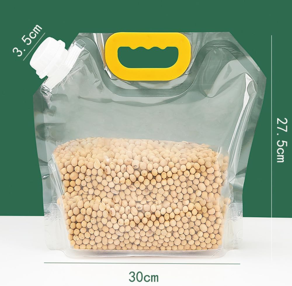 🌾Reusable Airtight Grain Storage Bags | Keep Your Food Fresh & Pantry Neat🔒