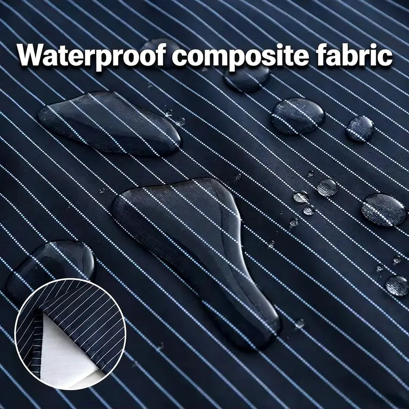 Waterproof Kitchen Apron – Detachable Snap Towel, Dual Pockets & 3-Layer Spill Protection