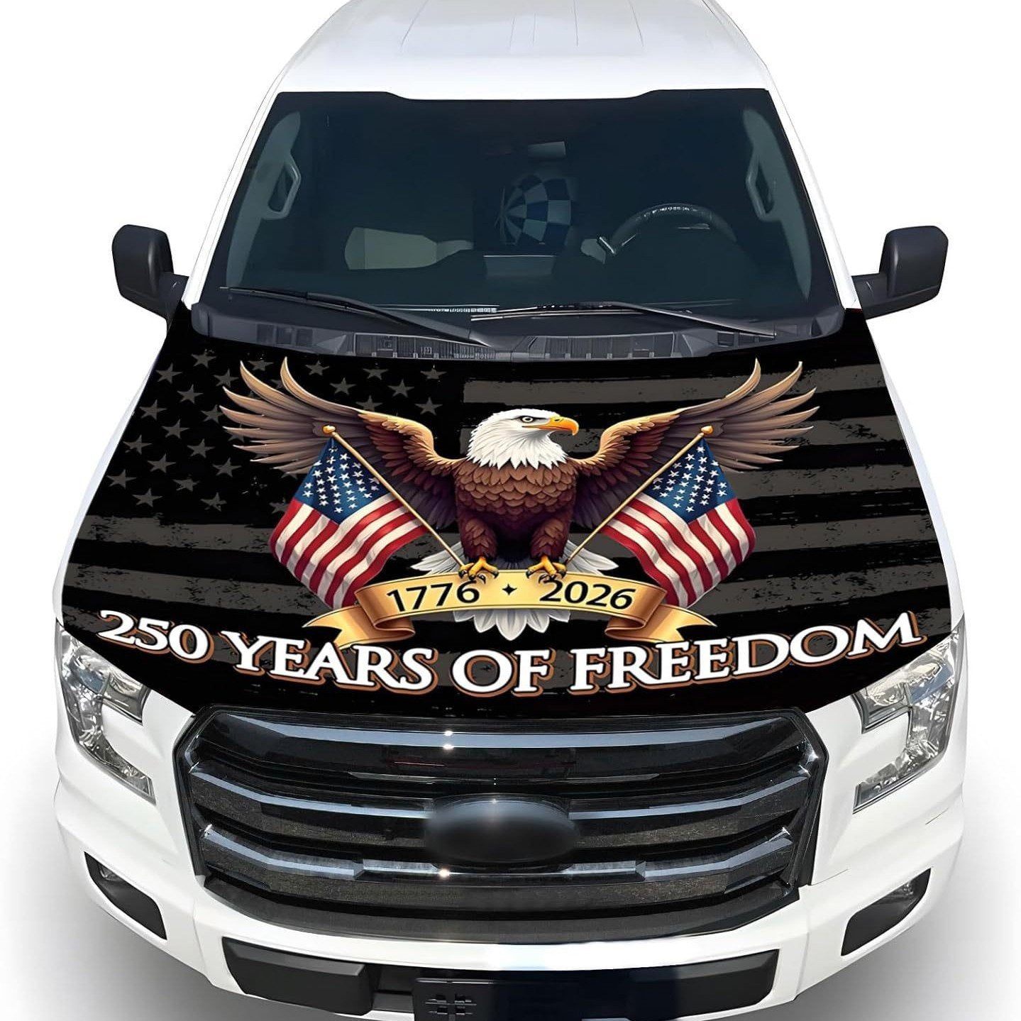 🚗Patriotic American Flag Car Hood Cover