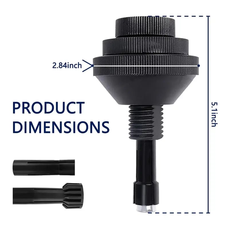 🔧 Universal Single Disc Clutch Alignment Tool with 2 Replaceable Plastic Sleeves for Cars & Light Trucks