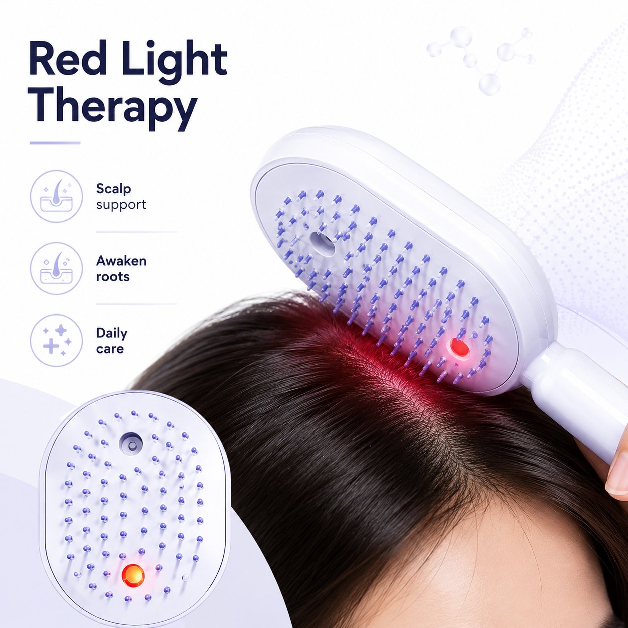 3-in-1 Scalp Spa: Red Light & Misting Detangler