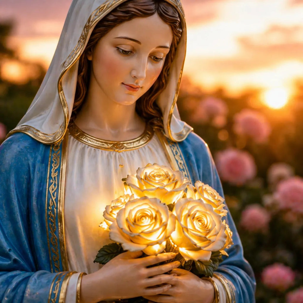 Virgin Mary Garden Light-A Timeless Symbol of Faith, Now Lit Up with Solar Light